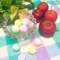 Snapdishの料理写真:鈴ラムネとミニ林檎🍎