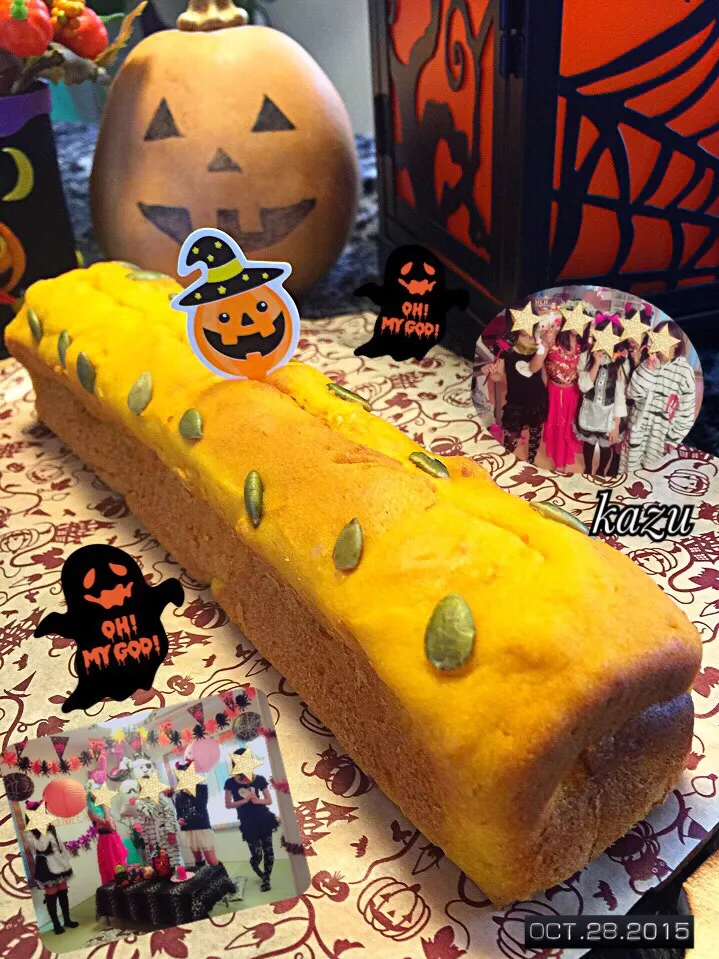 カボチャのパウンドケーキ🎃|kazu★さん