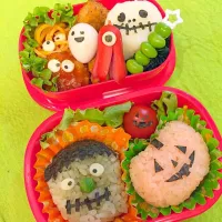 Snapdishの料理写真:ハロウィン弁当|ちーりーるさん