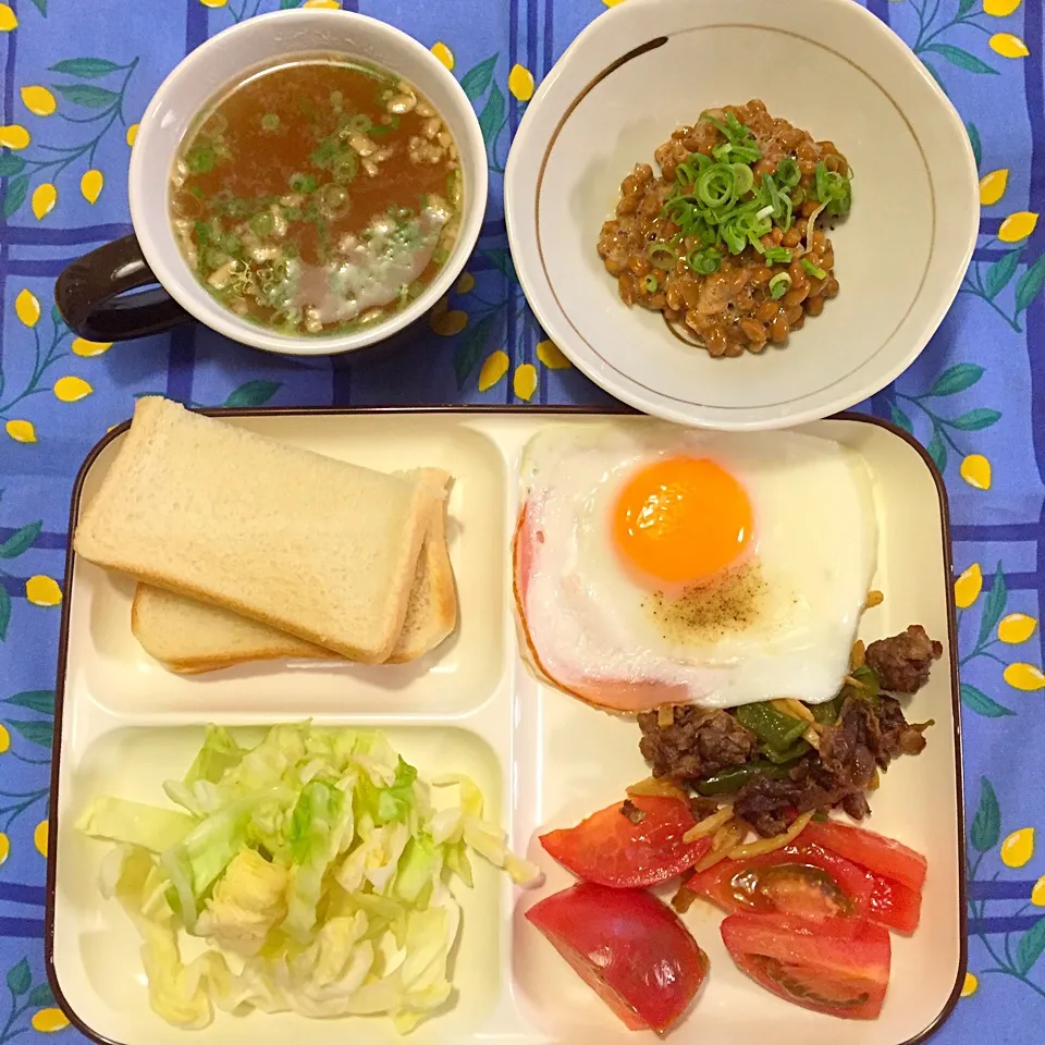 Snapdishの料理写真:2015年10月30日の朝食|もえさん