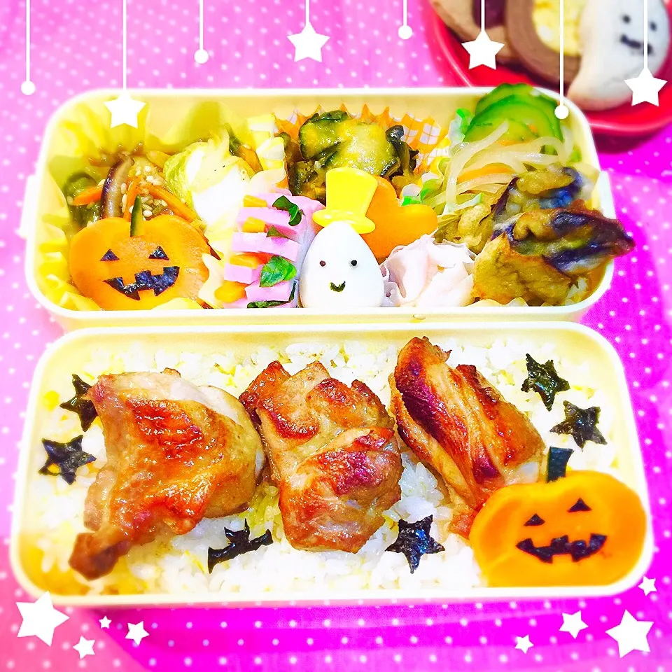 Snapdishの料理写真:今日の娘のお弁当🎃|りんりんさん