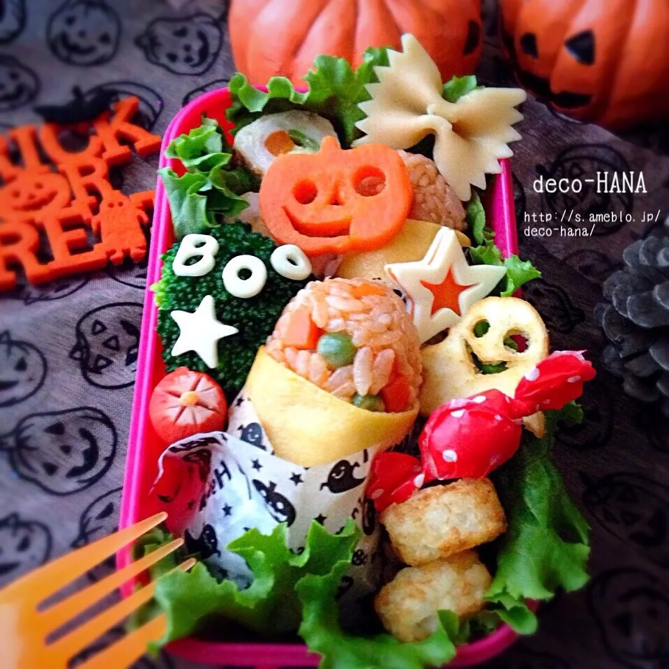 スティックオムライスのハロウィン弁当|さとみ (satomi_foodart)さん