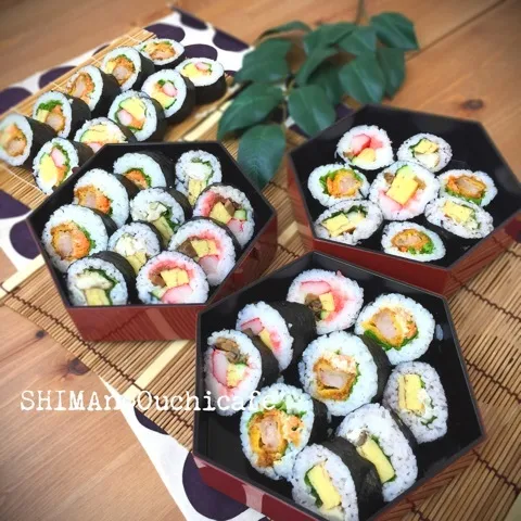 『パーティや行楽弁当、ランチ会の持ち寄りにもに大活躍な アレンジ巻き寿司』 #SHIMAのオウチカフェ|SHIMAさん