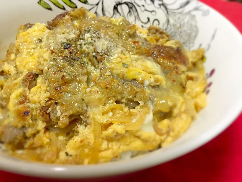 ポークカツレツのカツ丼風|hirotanさん