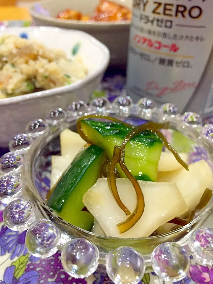 蕪と胡瓜の塩昆布和え♪|ゆきさん