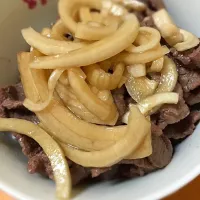 Snapdishの料理写真:牛丼！|とみーさん