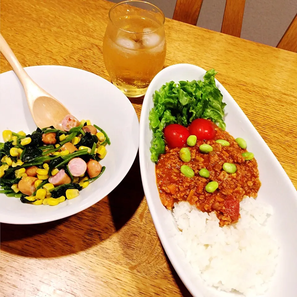 Snapdishの料理写真:晩メシ〜！|まんぞーさん