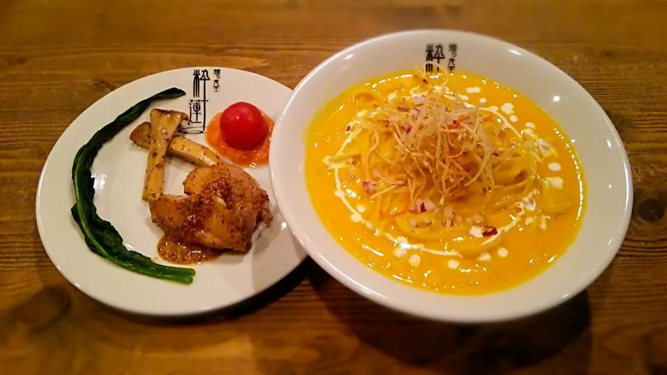 かぼポタらぁ麺
 #ハロウィン限定麺|麺's食堂粋蓮さん