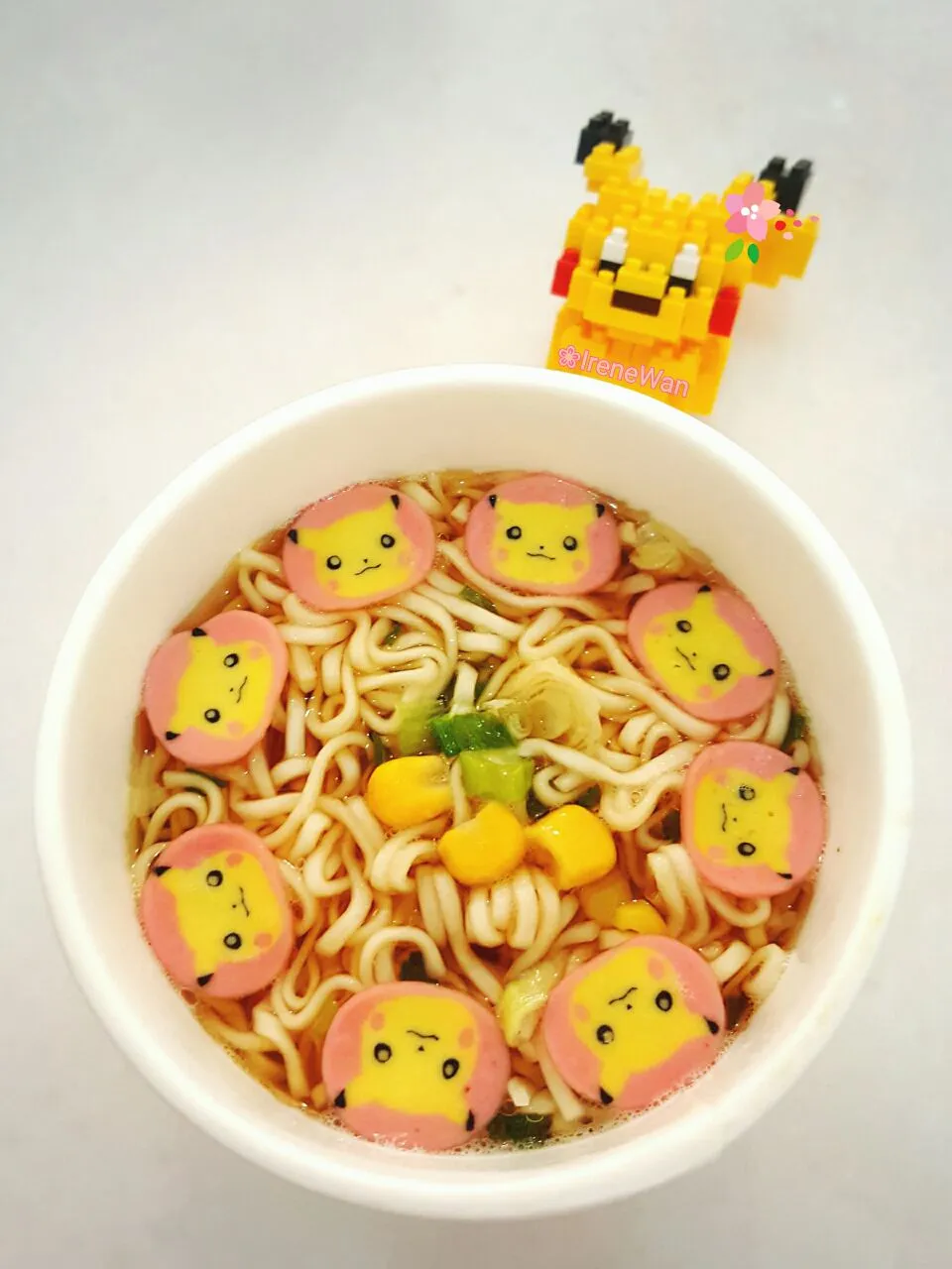 可愛いの ピカチュウ ラーメン (๑^ں^๑)|Ireneさん