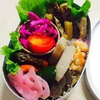 Snapdishの料理写真:常備菜使い切り弁当♪|アヤコさん