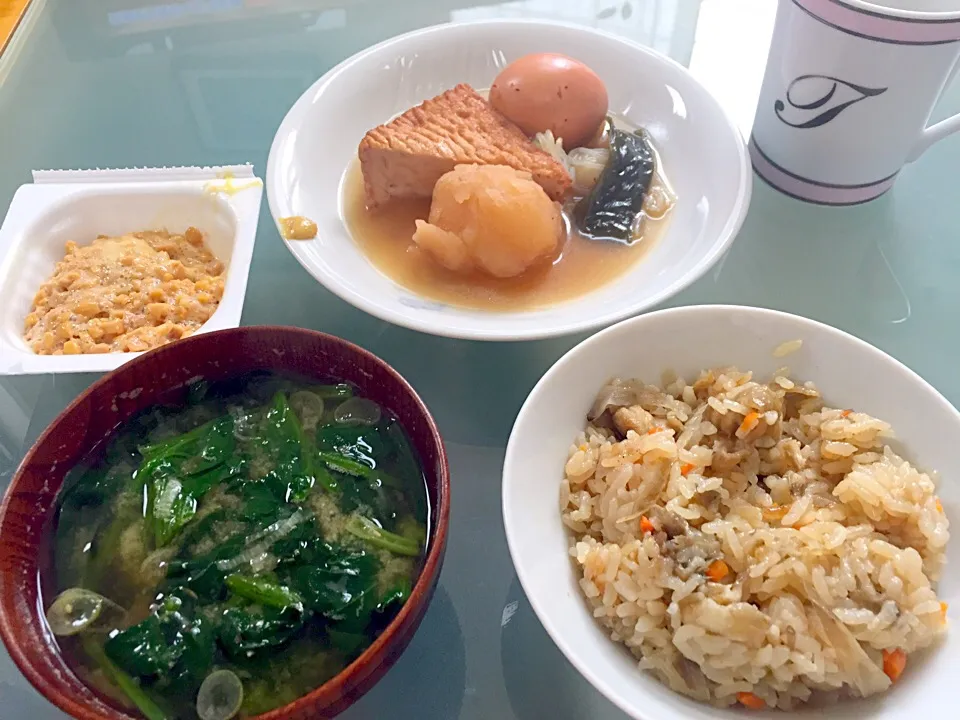 残り物だけど、たまには和食の朝ご飯😋|Tomomi Booさん