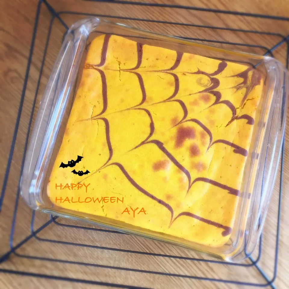 Snapdishの料理写真:ノンバター♡ベイクド南瓜ケーキ|あやさん