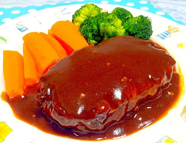 デミグラスソース ハンバーグ - Demi-glace Hamburger 😋❤️✨|Liezlさん