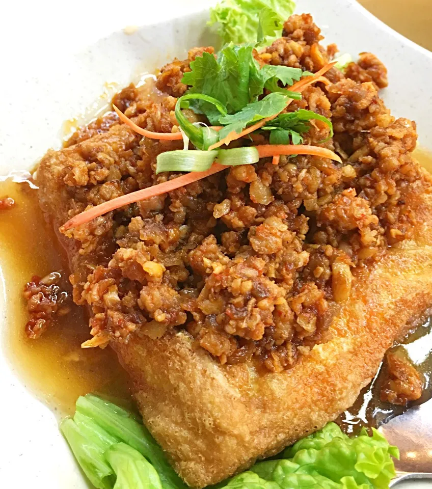 Egg beancurd with spicy meat sauce@Keng Eng Kee, Alexandra Village|coxiella24さん