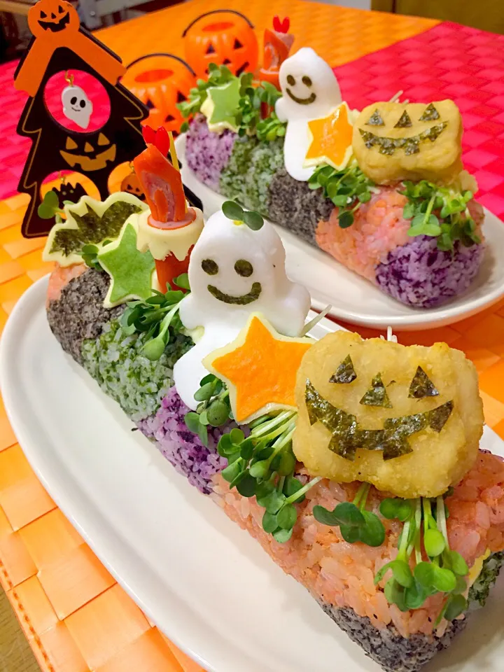 ハロウィン巻き寿司👻|ゆりねかふぇさん