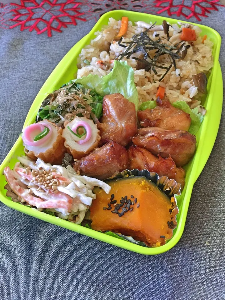 高校生息子のお弁当 ♪ 炊き込み御飯|キラりんさん