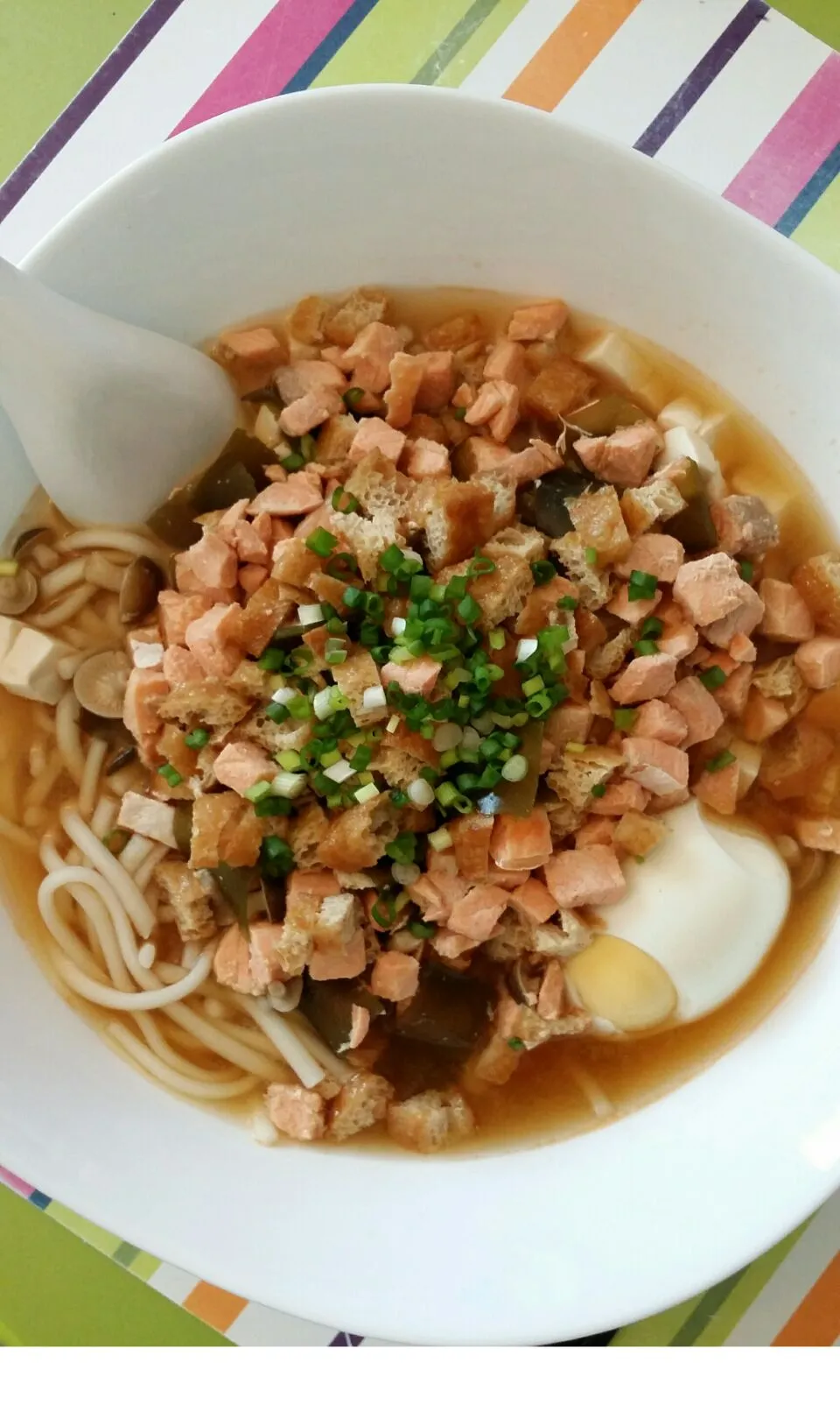 Snapdishの料理写真:Salmon Miso Udon|Jennifer Yapさん