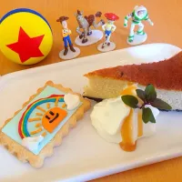 Snapdishの料理写真:キャラメルバナナチーズケーキ♡|Kiyo  Masudaさん