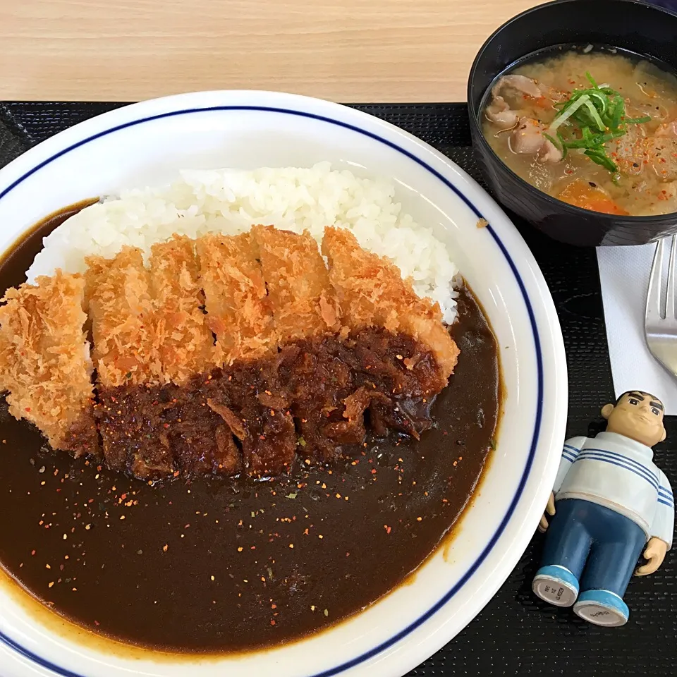 カツカレー(竹)、とん汁(小)|maixx ใหม่さん