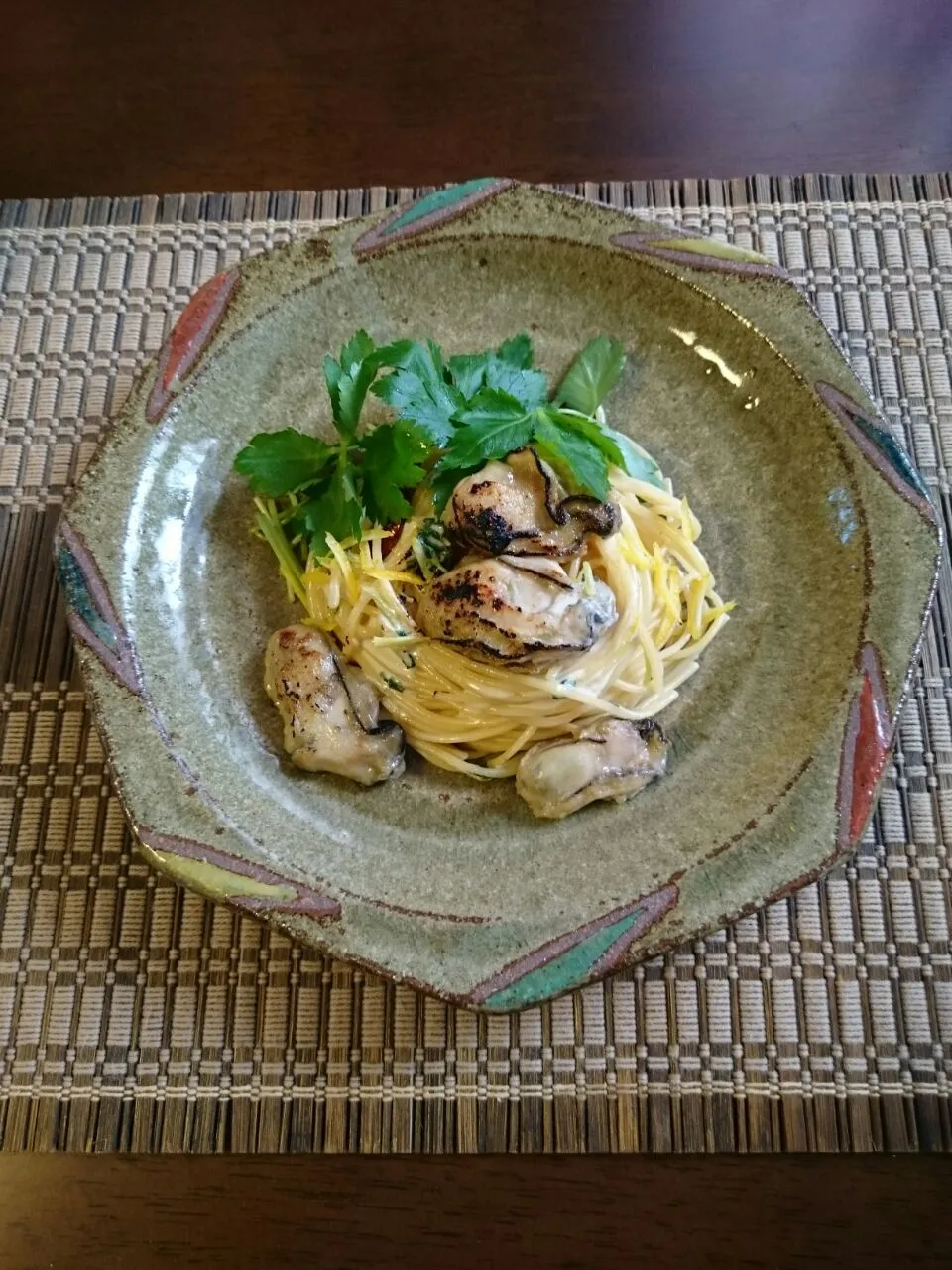 Snapdishの料理写真:romieさんの牡蠣の柚子クリームパスタ|ゆず( ˘ ³˘)♥さん