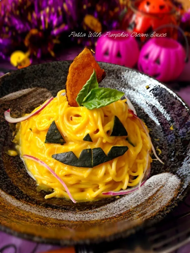パンプキンクリームソースのパスタ|さやかさん