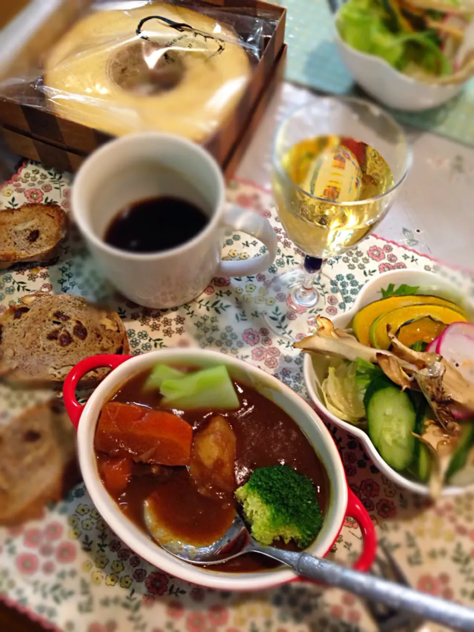 ビーフシチュー＆焼き野菜サラダ|ショコラさん