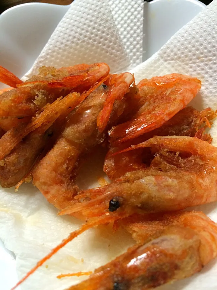 甘海老の唐揚げ でございます。|hiroさん