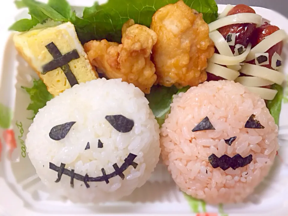 Snapdishの料理写真:ハロウィン仕様▷▶︎昨日の妹のお弁当|白猫さん