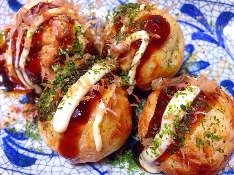 JAPANESE TAKOYAKI 🐙 
おうちで たこ焼き(o'ー'o)|きゃずさん