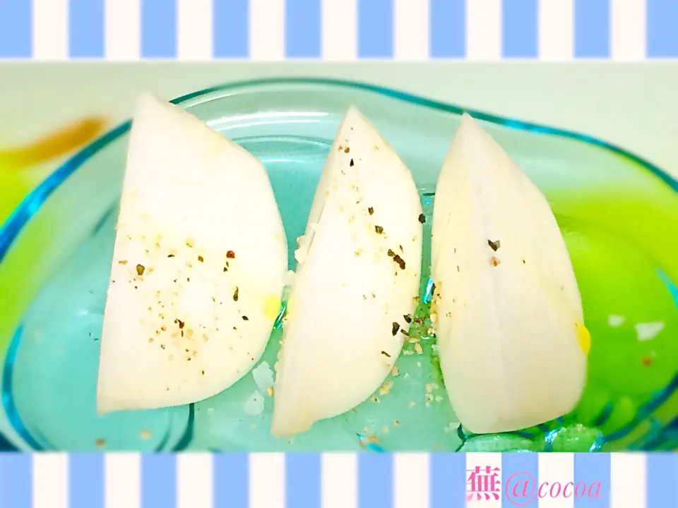 Snapdishの料理写真:柚子オイル🍋で  yucca@さんの料理 かぶ|cocoaさん