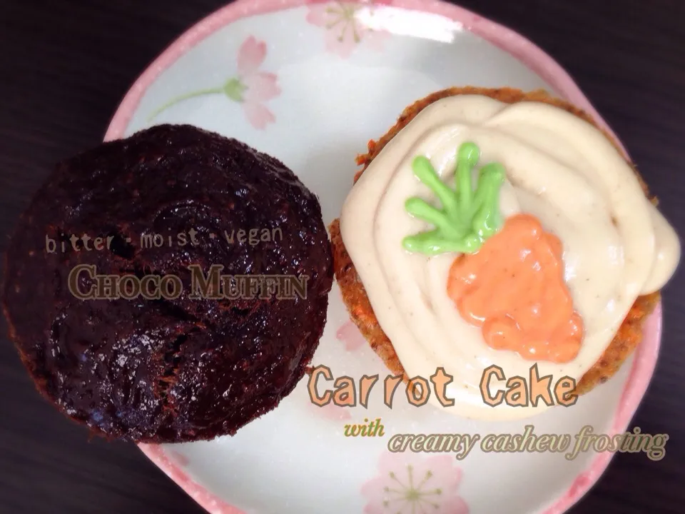 Vegan Choco and Carrot Cakes  For My Mom 😊💝😋|Nyam | 照ちゃんさん