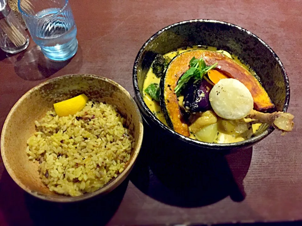 Snapdishの料理写真:チキン野菜スープカレー🍛💫|pichoooさん