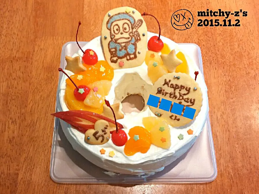 めちゃ久々のUPは息子の親友のお誕生日ケーキ(*^_^*)♪
~忍者ハットリくんのデコシフォンでーす⤴～|ミッチーZさん