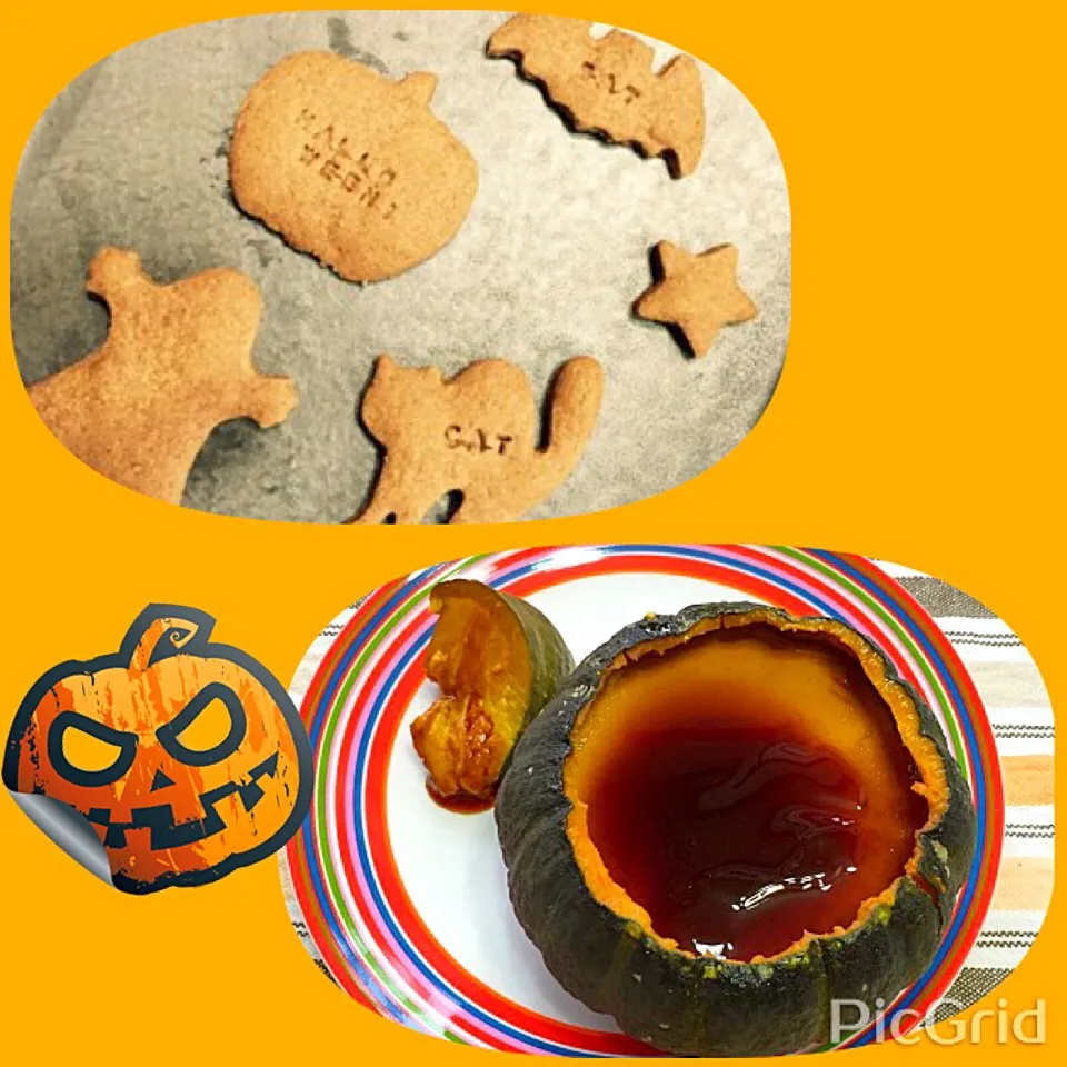 HALLOWEEN COOKIES
      & PUMPKIN PUDDING|Rogerinaさん