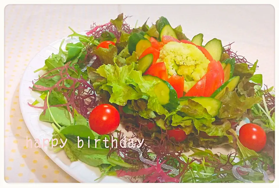 野菜サラダケーキ🎂🍅|ハルさん