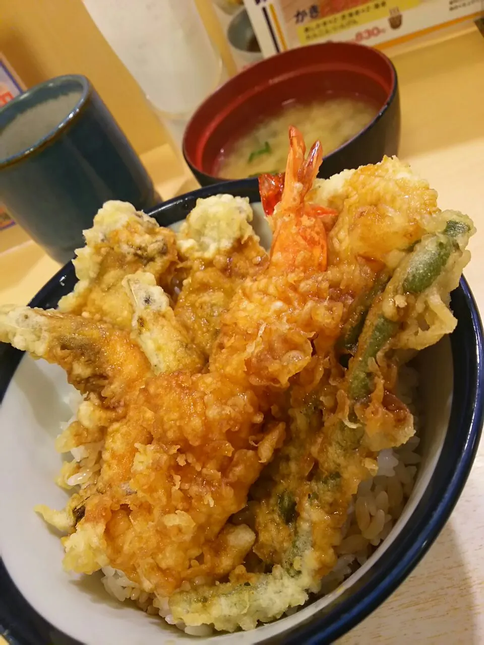 Snapdishの料理写真:かきと芝海老の天丼|osakana555さん