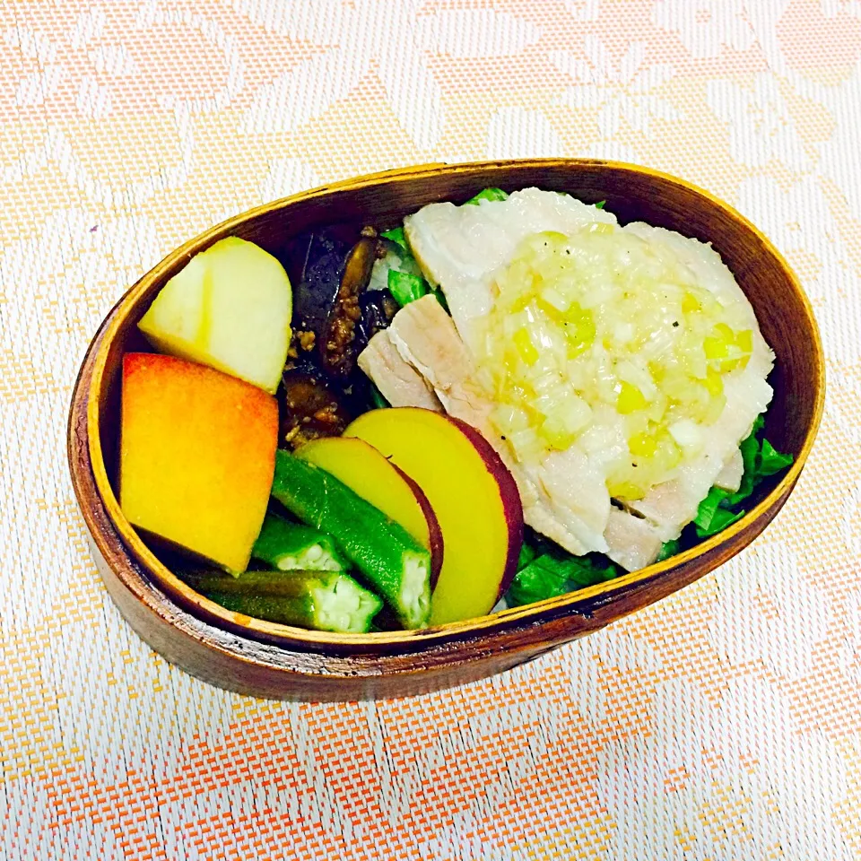 11/2 わっぱ弁当🍁ねぎダレ塩豚|もっつんさん