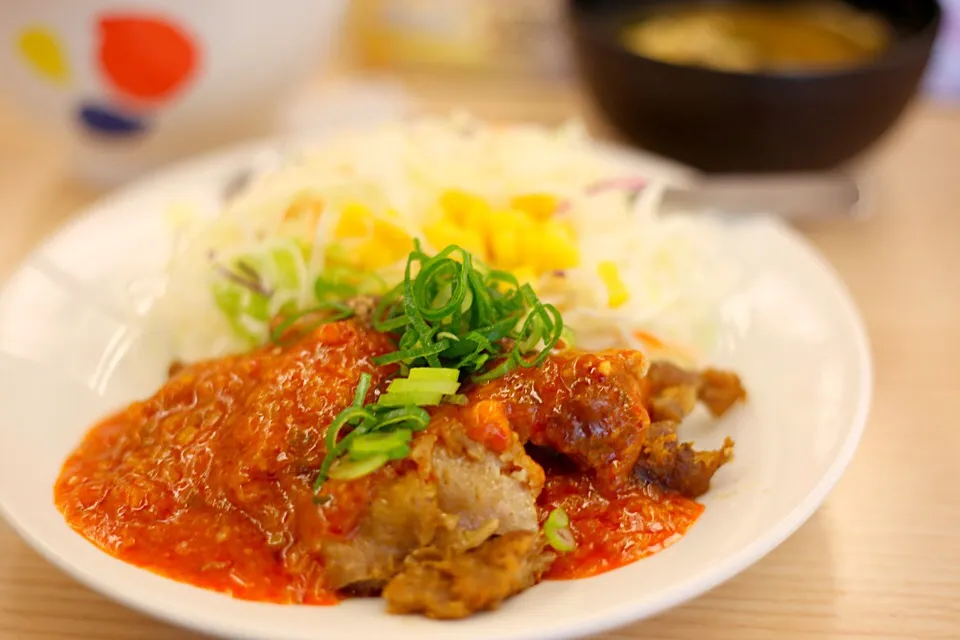 鶏のチリソース定食|マハロ菊池さん