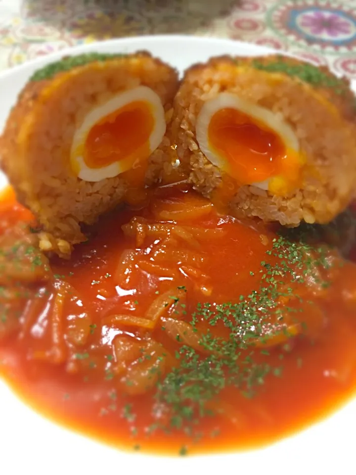 Snapdishの料理写真:あいママさんの料理 ★トロ〜り半熟たまごのライスコロッケ★|いしくん。（たまご王子🥚🐣🐥🐔）さん