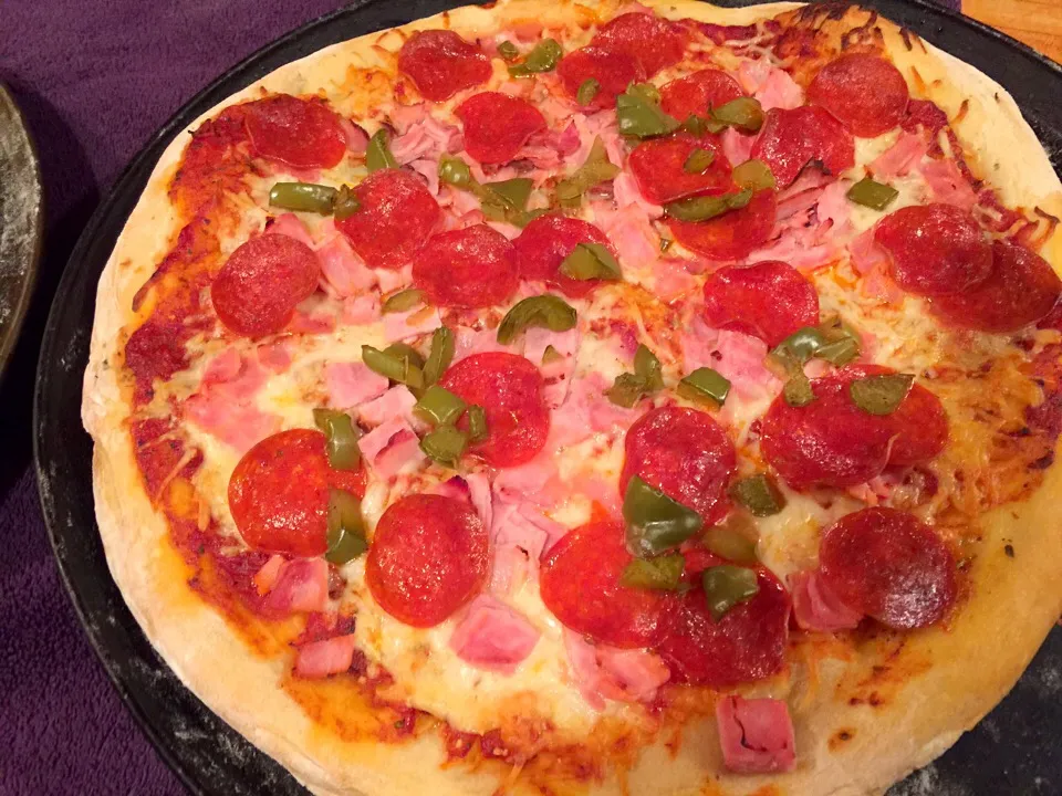 Snapdishの料理写真:Pepperoni, ham and vinegar peppers|Michele Fortunatiさん