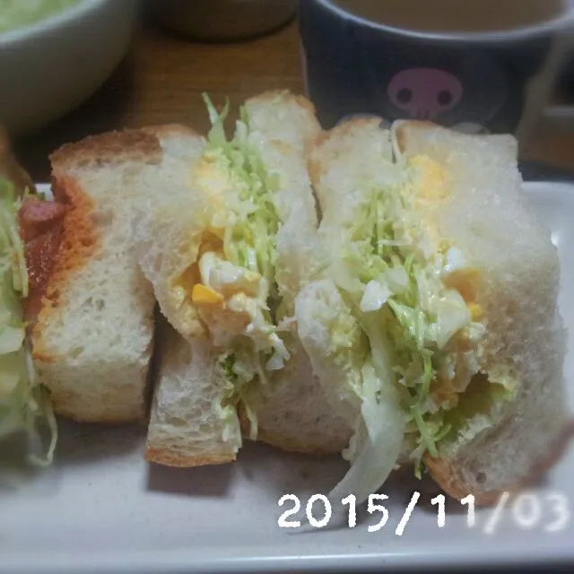 Snapdishの料理写真:2015/11/03朝御飯|くろずきんさん