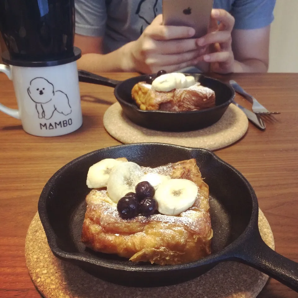 デニッシュパンでフレンチトースト💛|leeさん