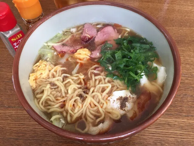 マルちゃん正麺🍜、醤油味❗️꒰๑•ૅૄ•๑꒱✨|サソリさん