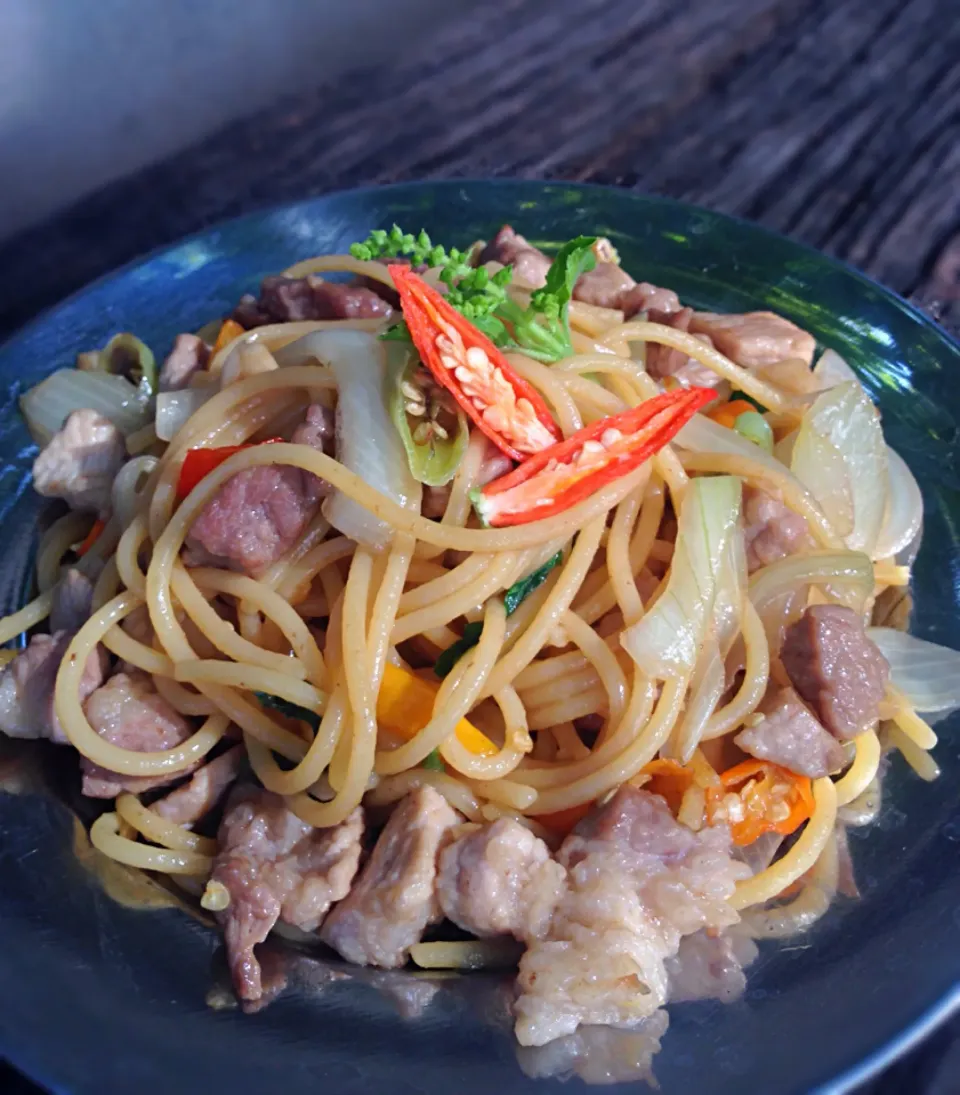 Spicy Spaghetti with pork|rtchphmさん