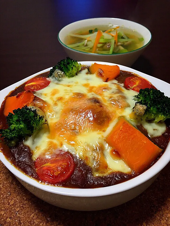 ⭐️カレードリア
⭐️千切り野菜とキノコのスープ|よっちぃさん