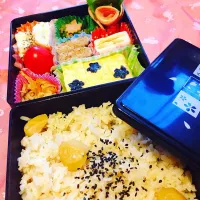 Snapdishの料理写真:栗ご飯弁当！！|akochi0112さん