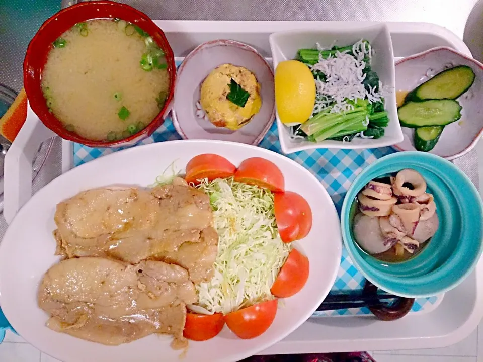 しょうが焼き定食|千秋さん