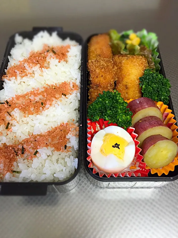 高校生男子（秋鮭フライ）弁当🐟|じゅごんさん