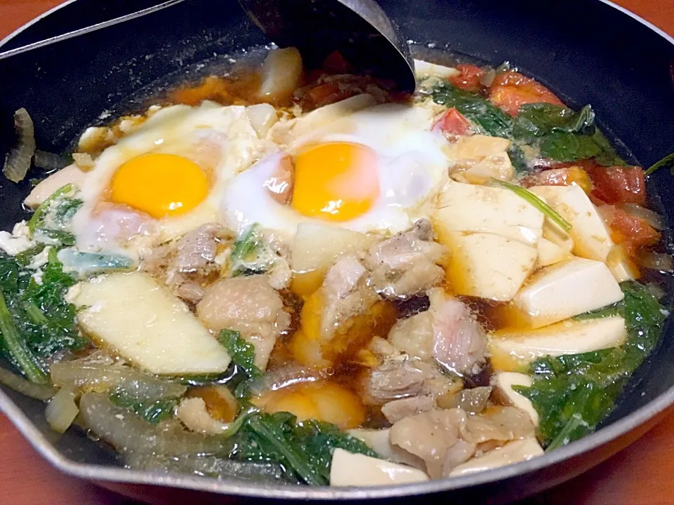 あまり野菜で鶏の親子煮|おかじさん