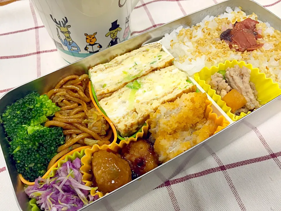 Snapdishの料理写真:闘うオヤジの手づくり弁当『G-BEN』2015.11.4-No.137|石田 雅史さん